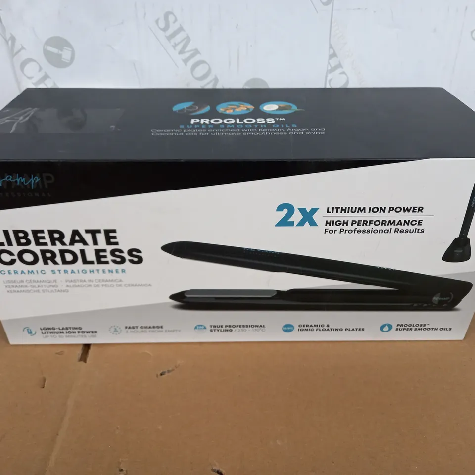 REVAMP LIBERATE CORDLESS CERAMIC STRAIGHTENER