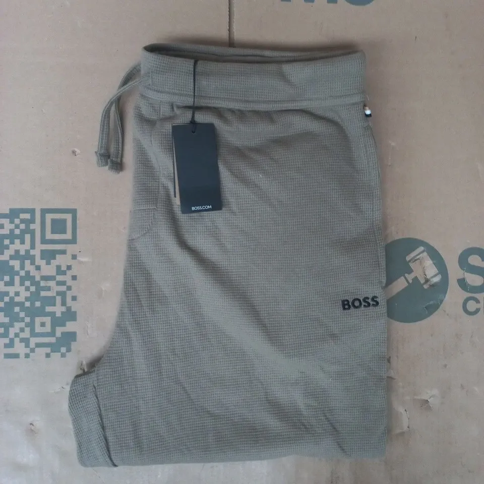 BOSS WAFFLE JOGGERS IN LIGHT BROWN SIZE 2XL