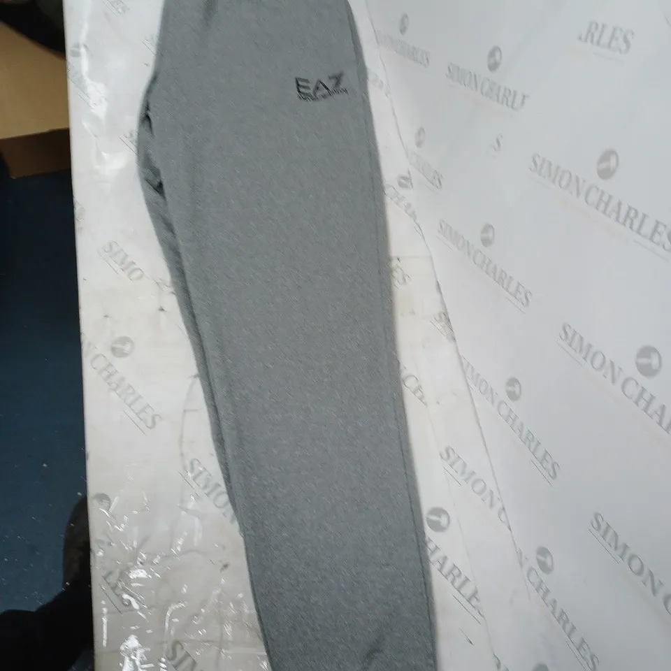 MENS EA7 TRACK PANTS SIZE XL - GREY 