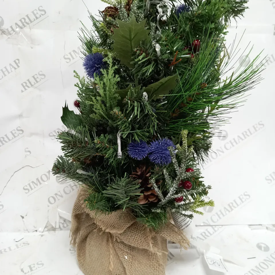 BOXED THISTLE TABLE TOP TREE PRE LIT RRP £29.99