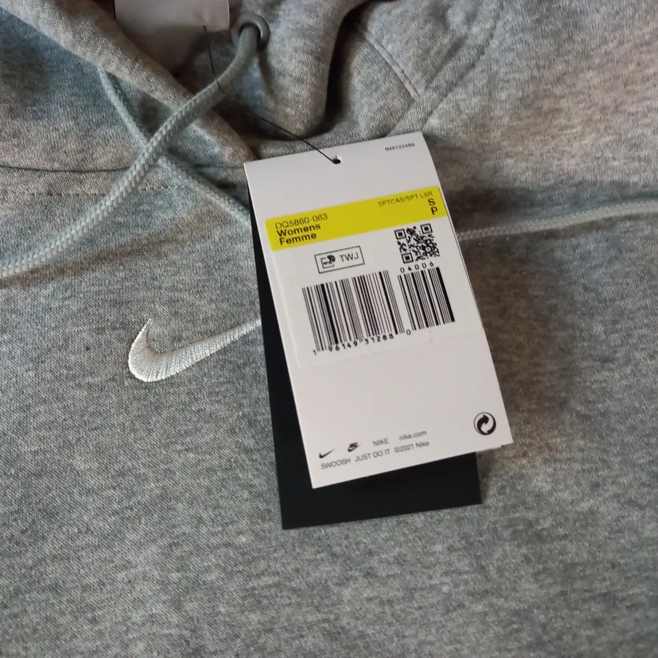 NIKE WOMENS OVERSIZED FIT GREY HOODIE - S/P