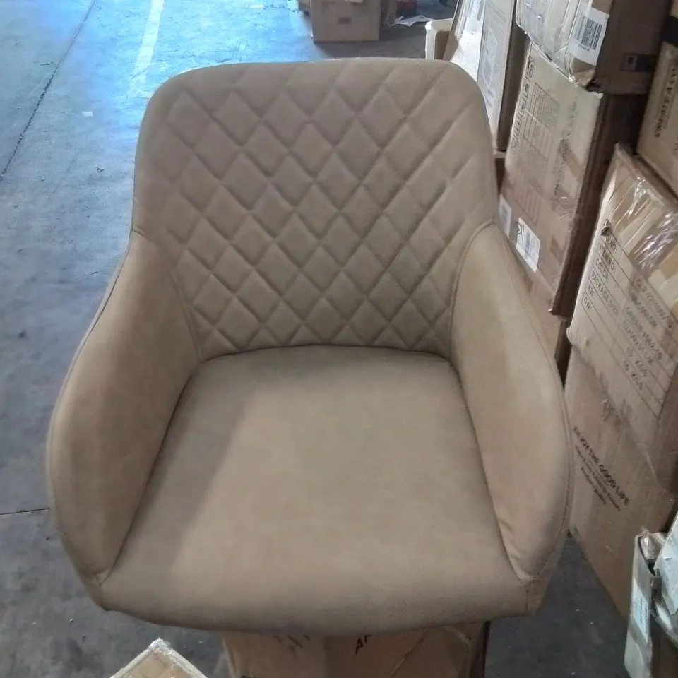 BOXED SET OF TWO MOREE PU LEATHER DINING CHAIRS