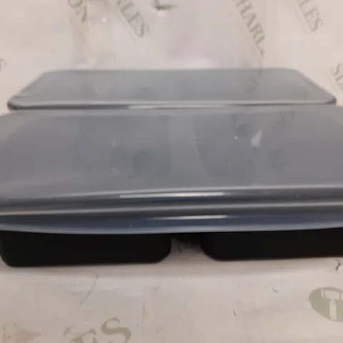 COOK'S ESSENTIALS SET OF 2 DIVIDED SILICONE FOOD TRAYS
