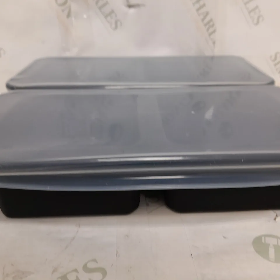 COOK'S ESSENTIALS SET OF 2 DIVIDED SILICONE FOOD TRAYS