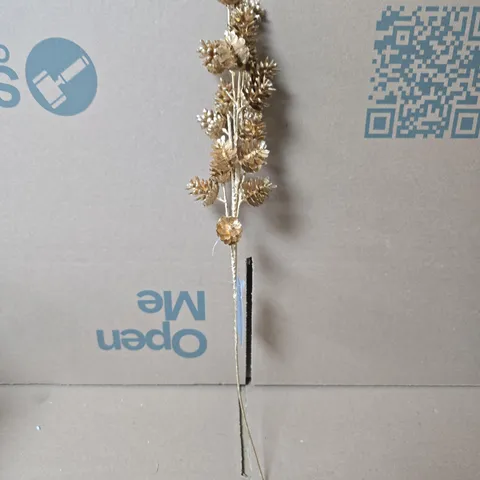 12X GISELA GRAHAM FAUX FLOWER BRONZE PINECONES