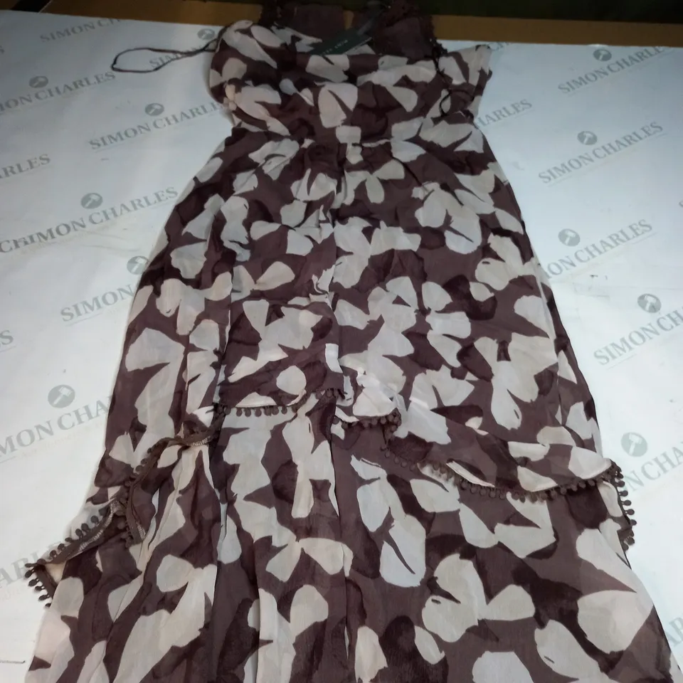 MINT VELVET ARIEL PRINT MAXI DRESS SIZE XS
