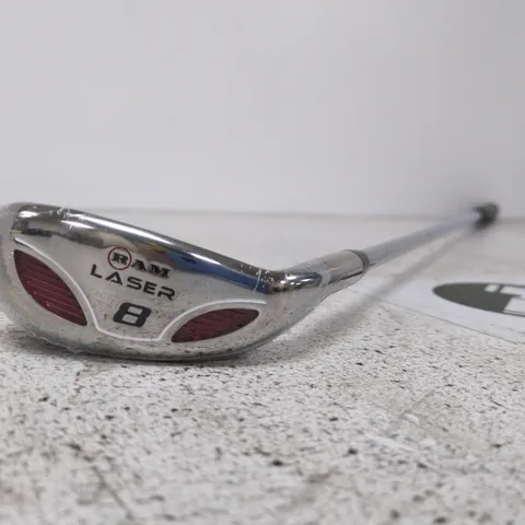 RAM LASER 8 IRON GOLF CLUB HEAD WITH SHAFT
