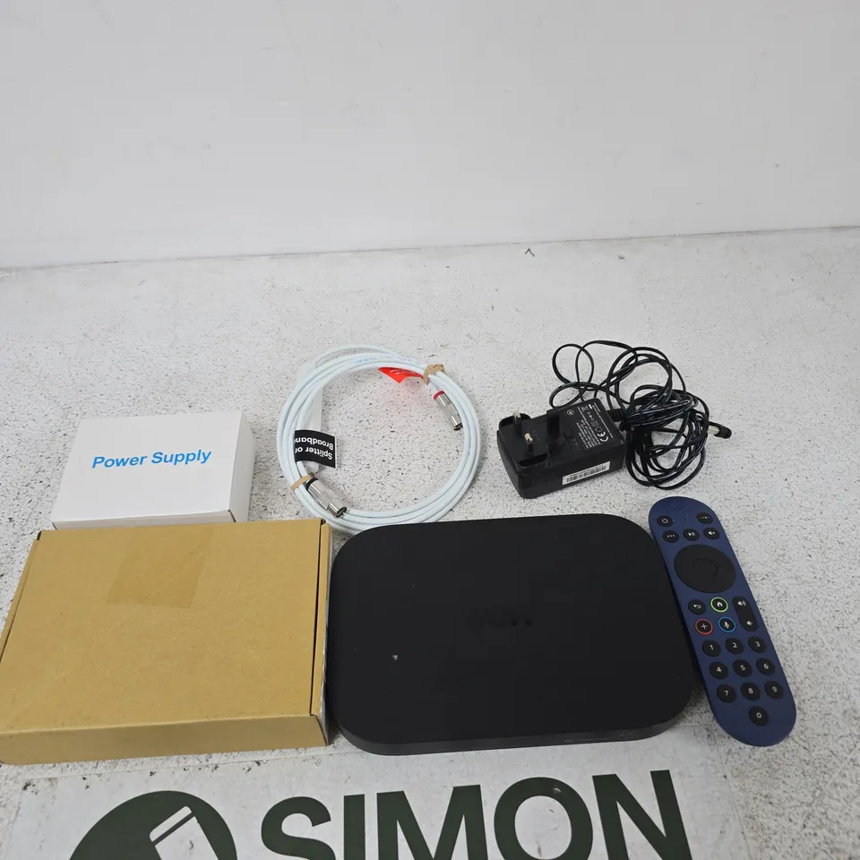 APPROXIMATELY 20 ASSORTED ITEMS INCLUDING A LAPTOP ADAPTER, A NOW TV WIFI ROUTER AND A POWER ADAPTOR