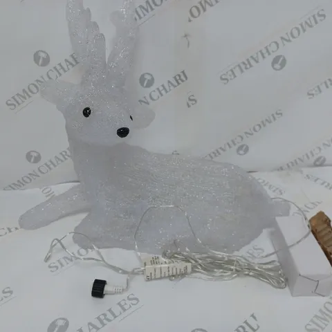 LIGHT UP REINDEER WITH ANTLERS OUTDOOR CHRISTMAS DECORATION