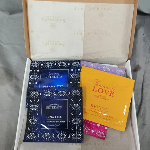 SENSORY RETREATS RELAX & REVIVE SELF HEATING EYE MASK DISCOVERY SET