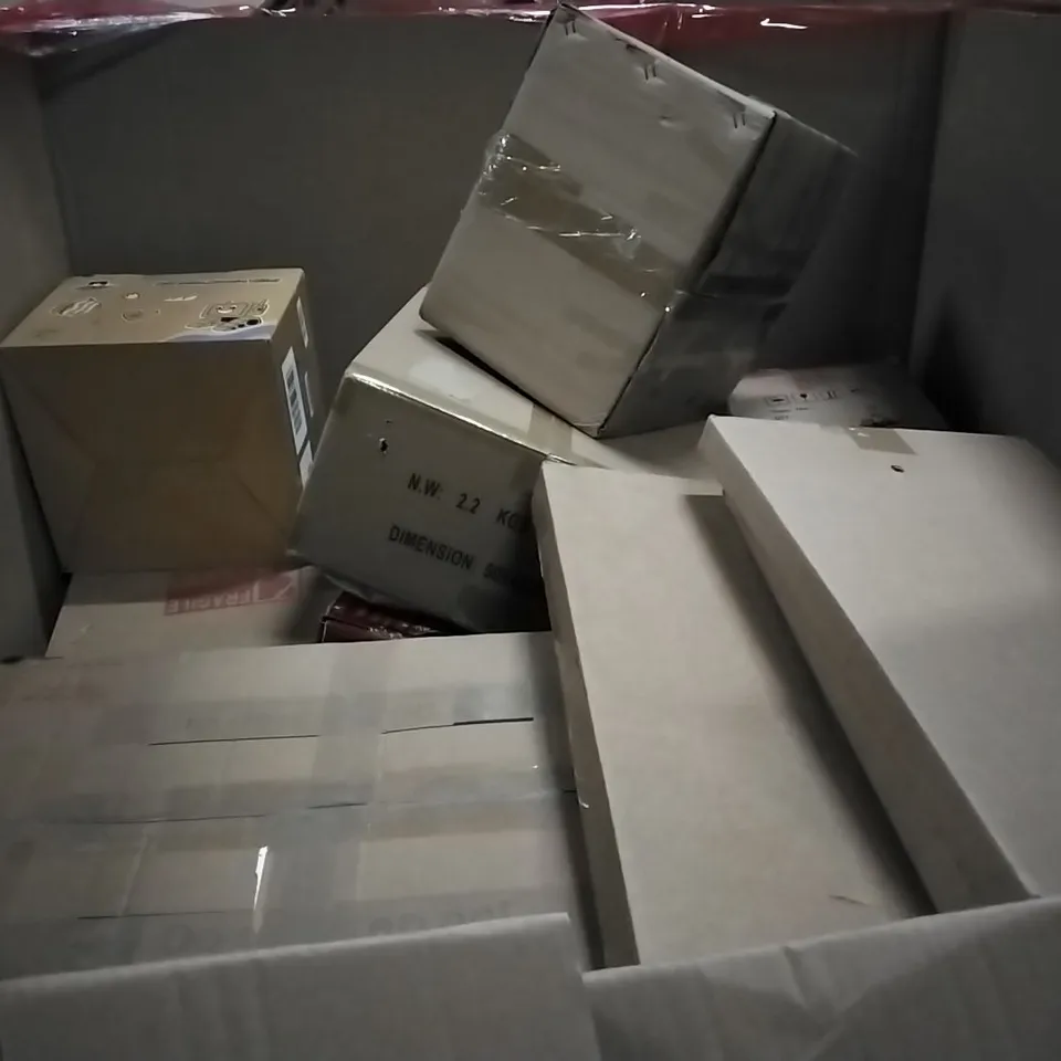 PALLET CONTAINING ASSORTED PRODUCTS INCLUDING TOILET SEAT, WOODEN TRIPOD, CHILDREN'S TRICYCLE, BABY PLAYPEN & CAT LITTER BOX