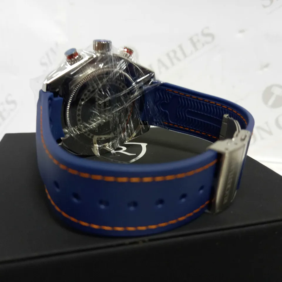 RUCKSTUHL CHRONOGRAPH STYLE RUBBER STRAP WATCH RRP £560