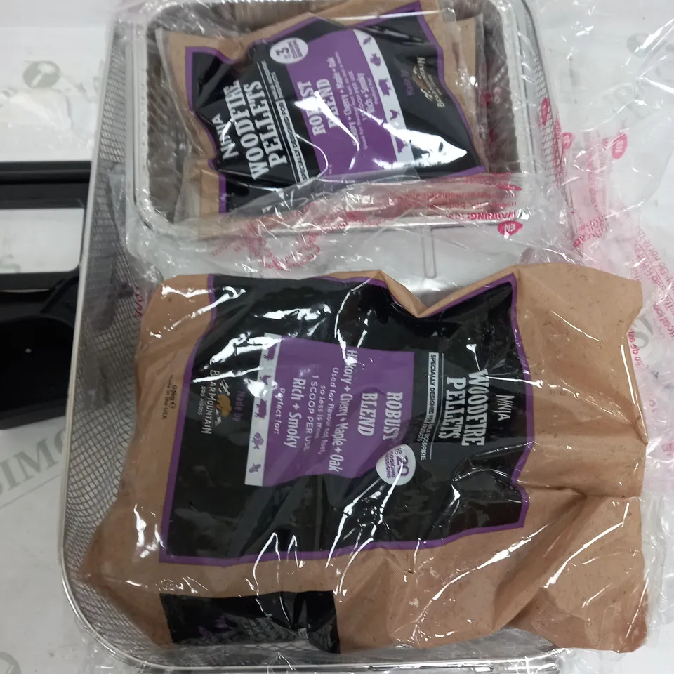 NINJA WOOD FIRE PRO XL ELECTRIC BBQ GRILL,SMART COOK SYSTEM BUILT IN THERMOMETER 