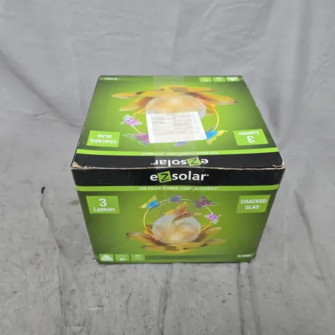 BOXED EZSOLAR LED SOLAR FLOWER LIGHT BUTTERFLY