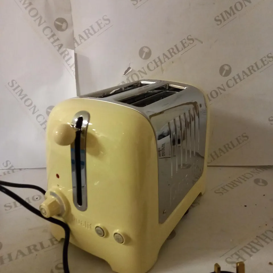 DUALIT DLT2PA 2 SLICE LITE TOASTER - CREAM & CHROME