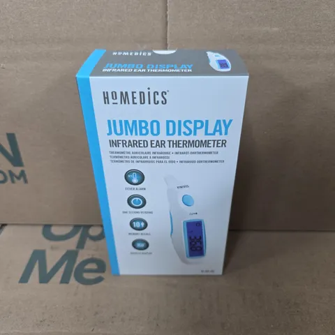 6 BOXED HOMEDICS JUMBO DISPLAY INFRARED EAR THERMOMETER TE-101-EU