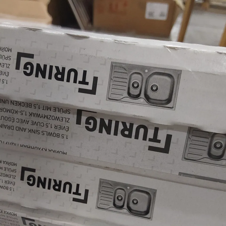 TURING STAINLESS STEEL 1.5 BOWL SINK & DRAINER