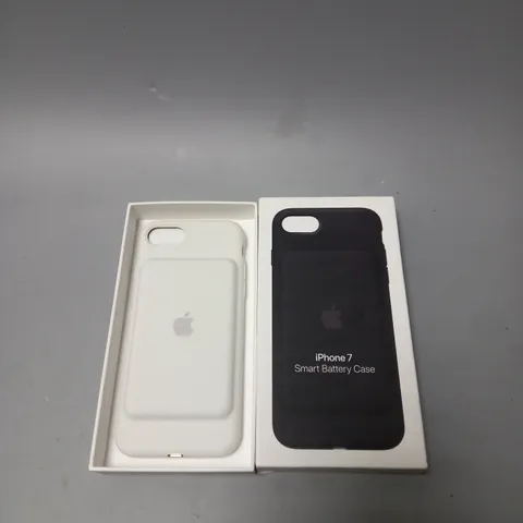 BOX OF IPHONE LEATHER CASES AND BATTERY CASES 
