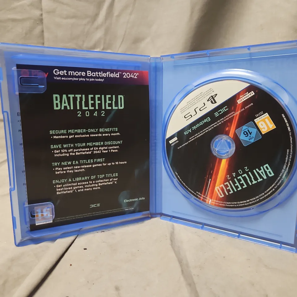 BATTLEFIELD 2042 – PS5 (PLAYSTATION 5) GAME DISC IN CASE