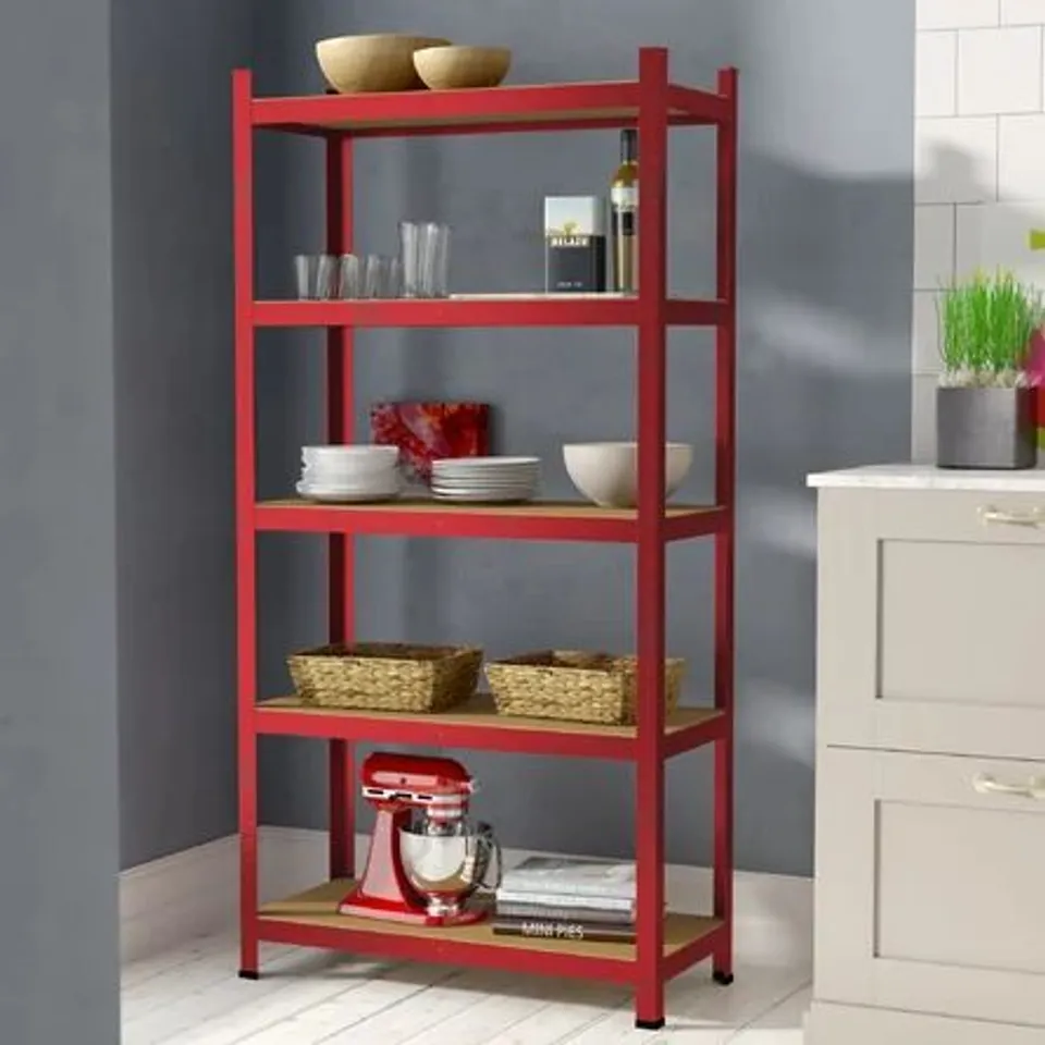 BOXED VIDA 5 SHELF SHELVING UNIT (1 BOX)