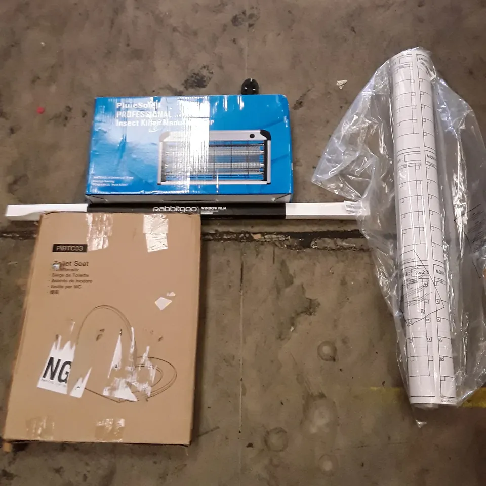PALLET OF ASSORTED PRODUCTS TO INCLUDE; INSECT KILLER - TOILET SEAT - WINDOW FILM ECT