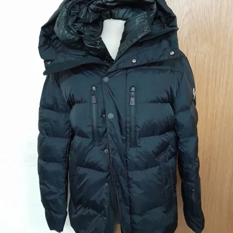 MONCLER GRENOBLE RODENBERG COAT IN BLACK GARMENT BACK INCLUDED