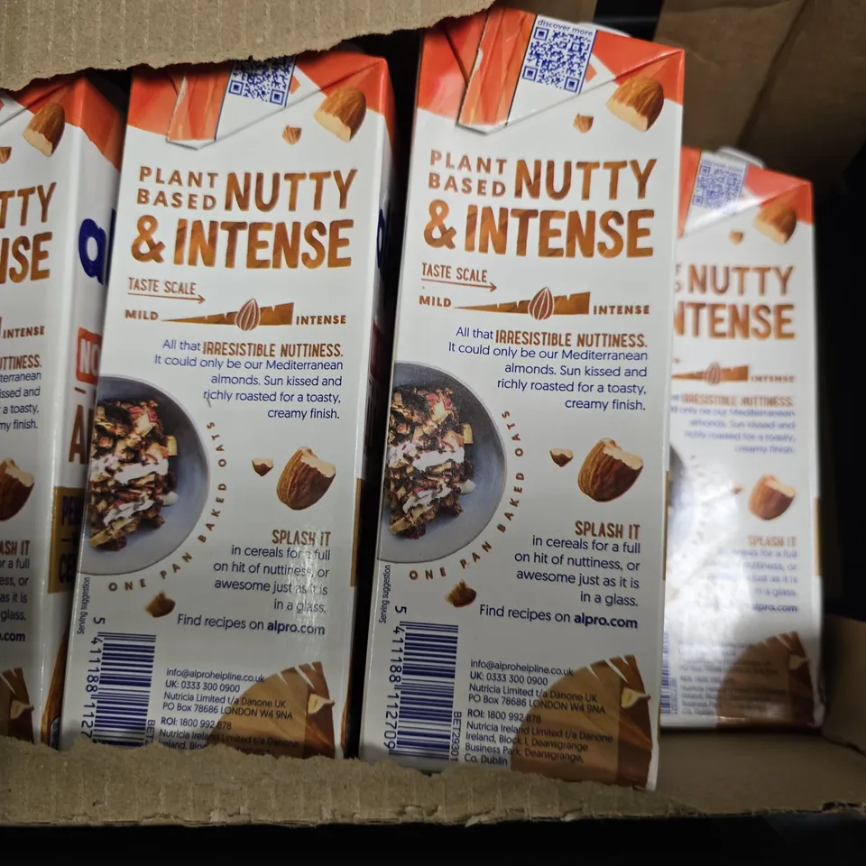 BOX OF APPROXIMATELY 8 ALPRO NO SUGAR NUTTY ALMOND DRINK