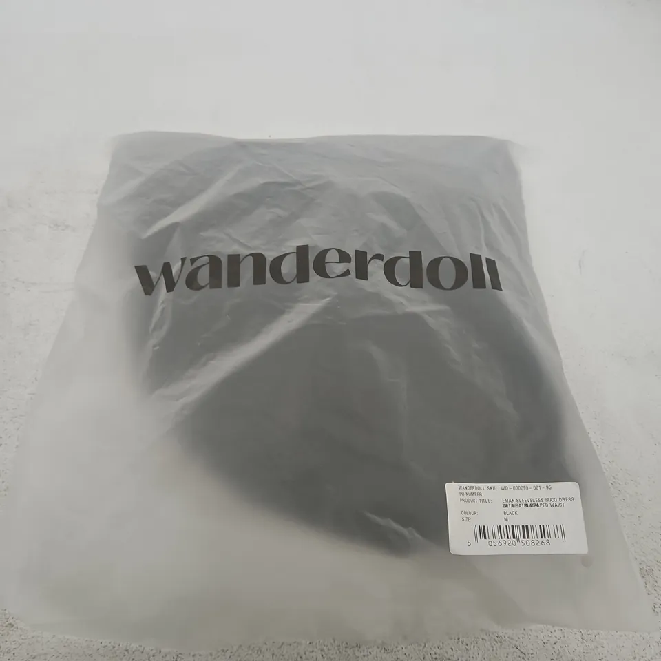 WANDERDOLL SLEEVELESS MAXI DRESS – BLACK, UK SIZE M