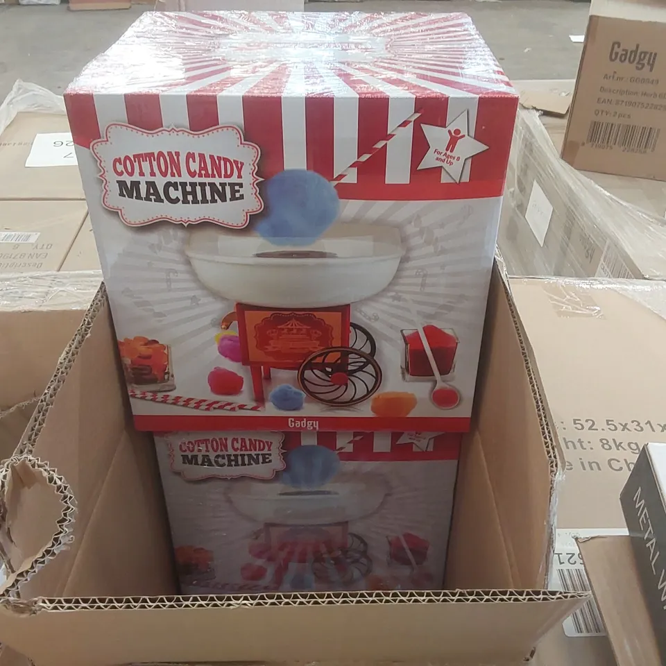 PALLET CONTAINING A LARGE QUANTITY OF ASSORTED ITEMS INCLUDING: CANDYFLOSS MACHINES, KITCHEN SPLATTER SCREENS, METAL WALL FRAMES ECT