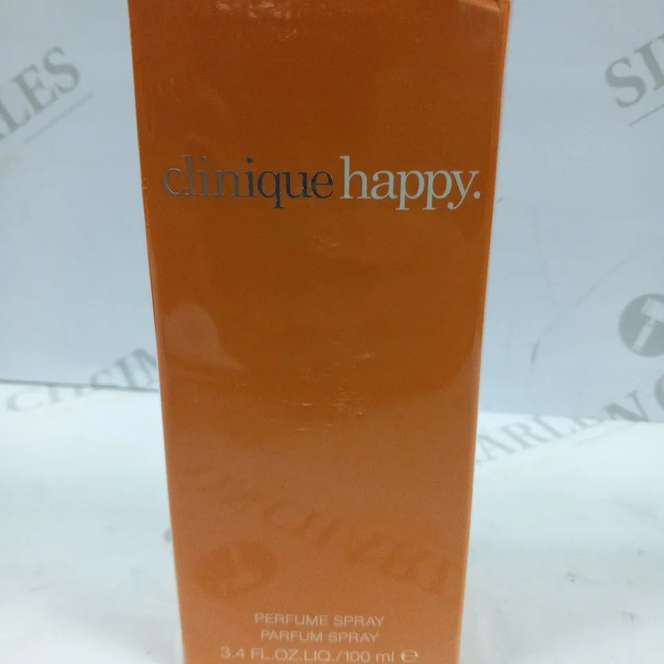 BOXED AND SEALED CLINIQUE HAPPY PERFUME SPRAY 100ML