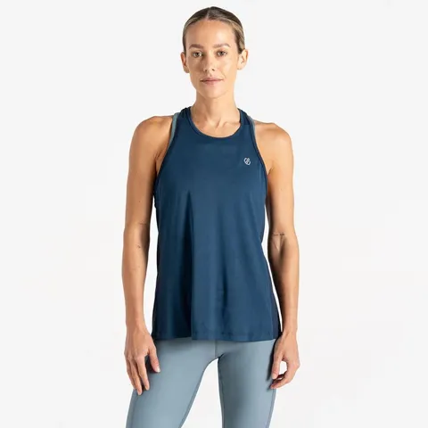 BRAND NEW DARE 2B WOMEN'S TANK TOP GRAVITATE IN MOONLIGHT DENIM - SIZE 12