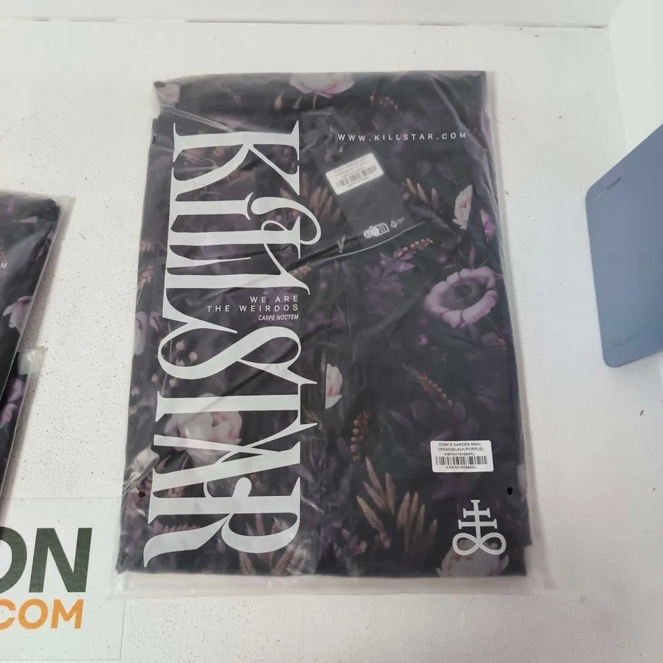 BRAND NEW BAGGED KILLSTAR DUSKS GARDEN MAXI DRESS IN PURPLE & BLACK - XL