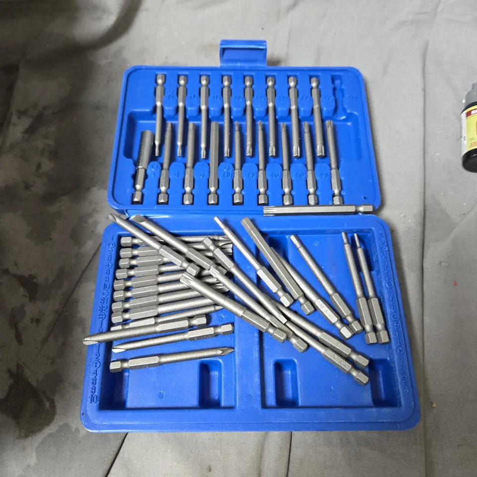 APPROXIMATELY 12 ASSORTED AUTOMOTIVE ITEMS INCLUDING SPEED PAINT , DRILL SET AND NGK SPARK PLUG