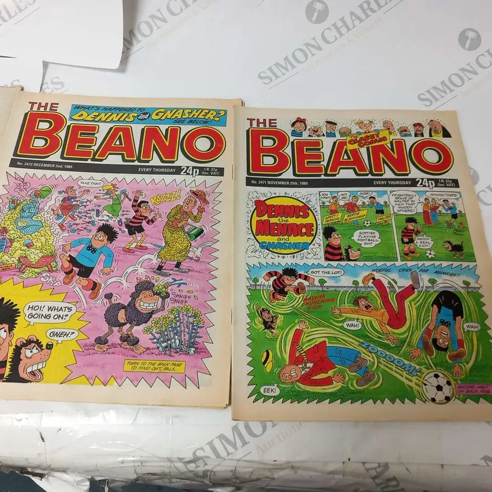 COLLECTION OF ASSORTED BEANO COMICS FROM 1989