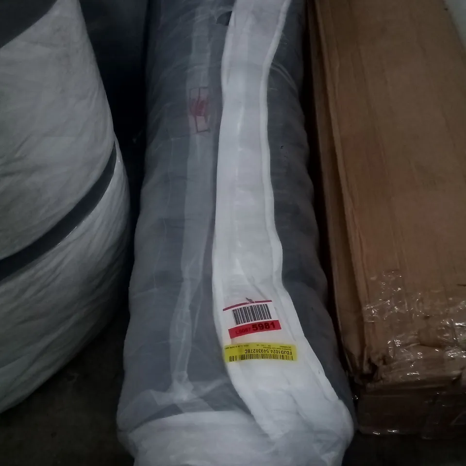 QUALITY BAGGED ROLLED 4'6" DOUBLE ROSEBURY OPEN COIL MATTRESS 