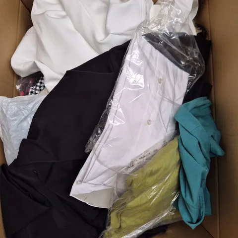 APPROXIMATELY 25 ASSORTED CLOTHING PRODUCTS IN VARIOUS STYLES & SIZES