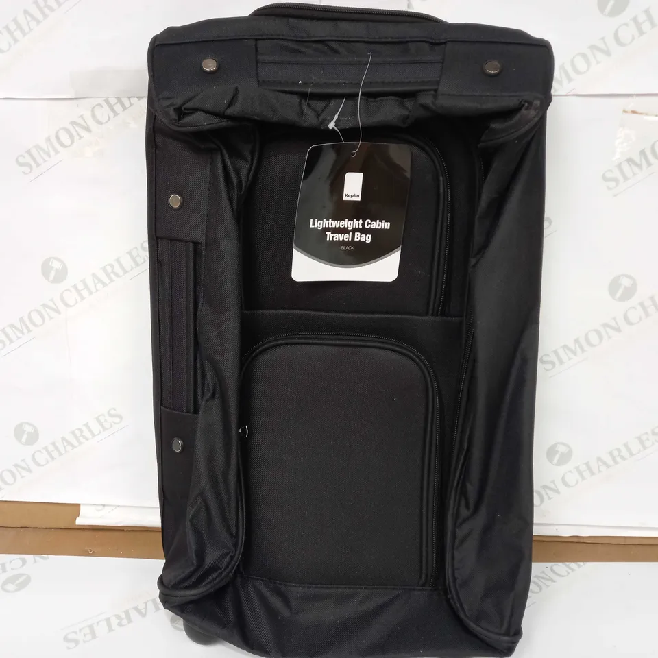KEPLIN LIGHTWEIGHT CABIN TRAVEL BAG IN BLACK 