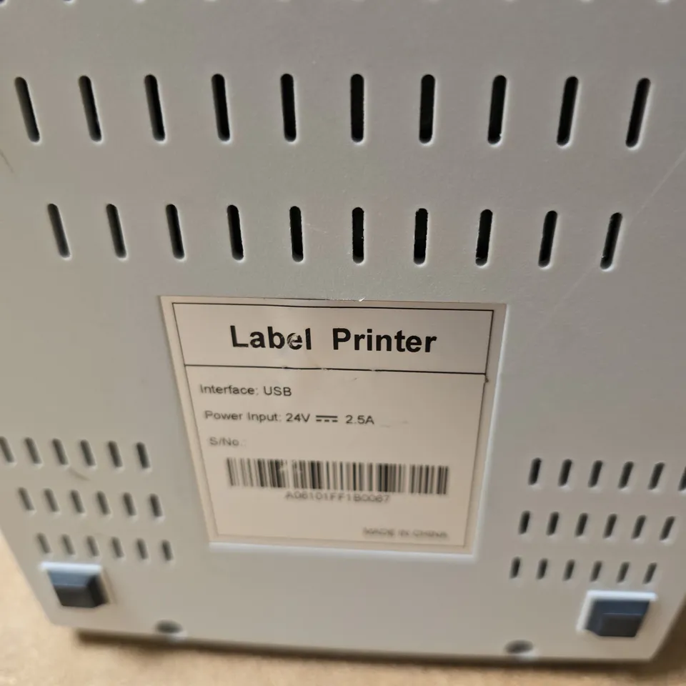 RAPID PRINT LABEL PRINTER – USB INTERFACE, 24V POWER INPUT