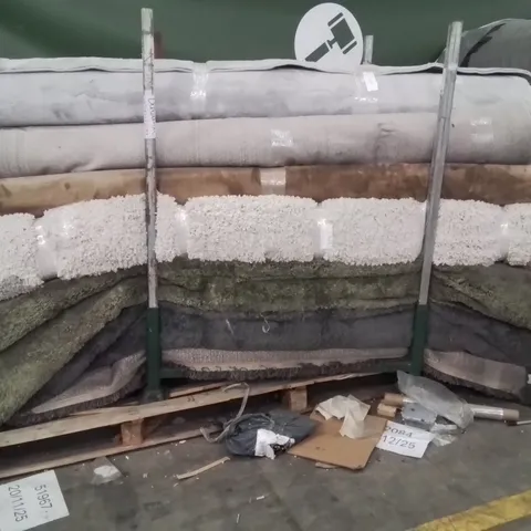 STILLAGE OF APPROXIMATELY 20 QUALITY DESIGNER RUGS