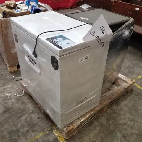 CANDY SMART PRO FREESTANDING WASHING MACHINE BLACK AND HISENSE FREESTANDING CHEST FREEZER 191L WHITE - UNPROCESSED RAW RETURNS