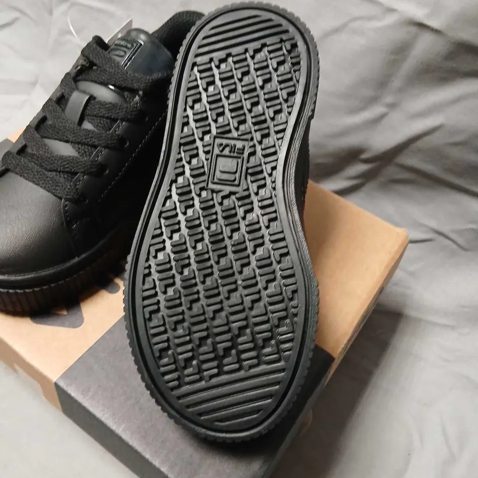 FILA PANACHE KIDS' SNEAKERS – BLACK/BLACK, SIZE 10 CH