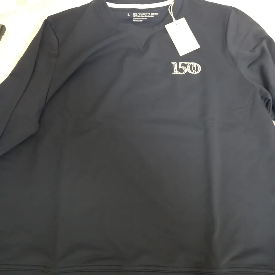 PETER MILLARD WOMENS WEAR CREW NECK SWEATSHIRT IN NAVY - LARGE