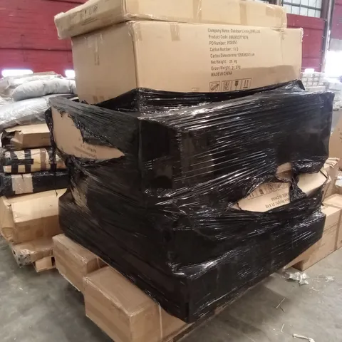 PALLET OF ASSORTED INCOMPLETE GARDEN & OUTDOOR FURNITURE PARTS AND PIECES 