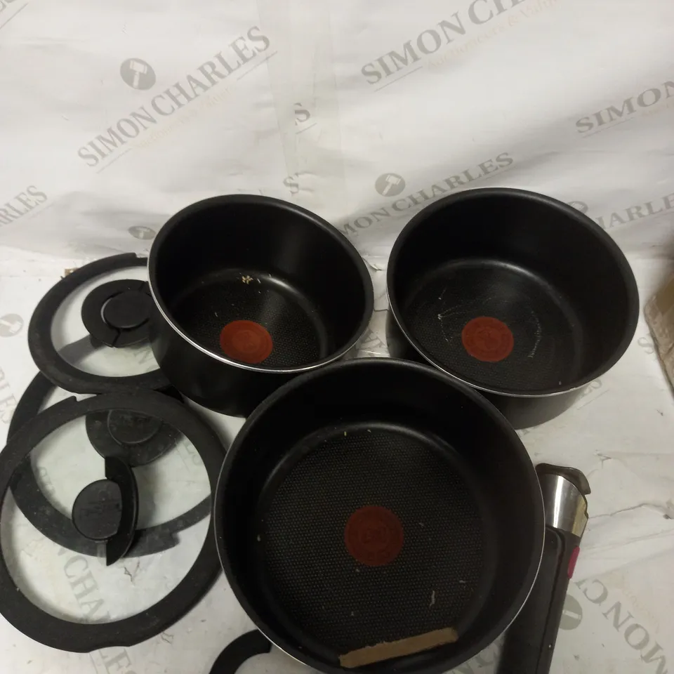 TEFAL SET OF 3 NON STICK PANS