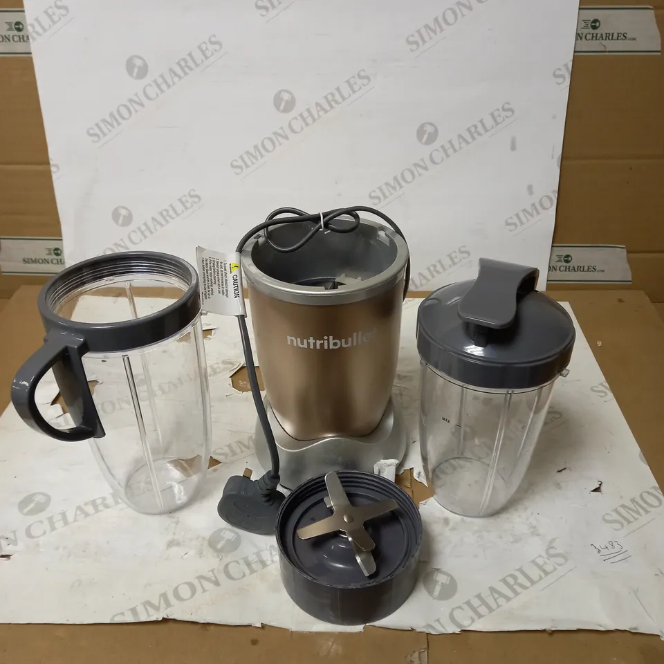 NUTRIBULLET NBLP9 900W BLENDER CHAMPAGNE MULTI-FUNCTION COLD BEVERAGE SMOOTHIE MAKER