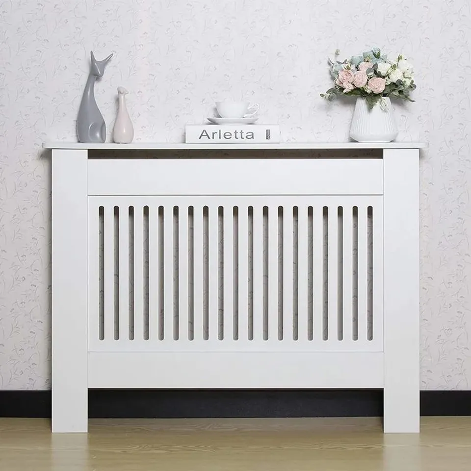 BOXED RADIATOR COVER WHITE
