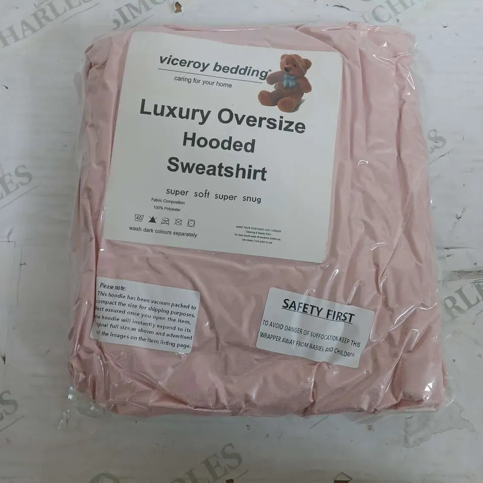 SEALED VICEROY BEDDING LUXURY OVERSIZED HOODED SWEATSHIRT