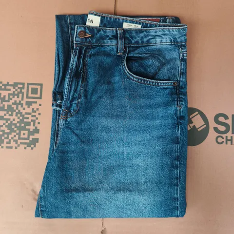 C&A WIDE-LEG JEANS IN BLUE SIZE EU 44