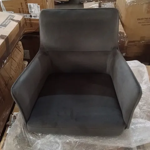BOXED SET OF 2 VELVET DINING CHAIRS