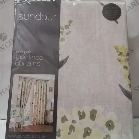 BRAND NEW SUNDOUR READY MADE FULLY LINED CURTAINS 229CM X 183CM 